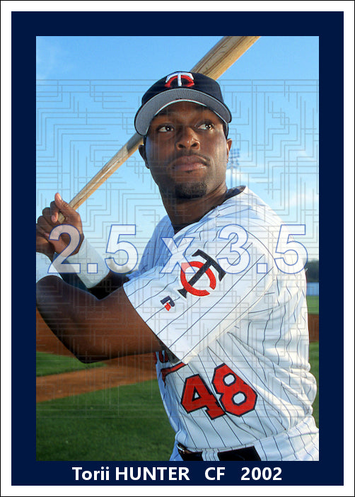 Torii Hunter - 2002 Minnesota Twins - choose a size & style