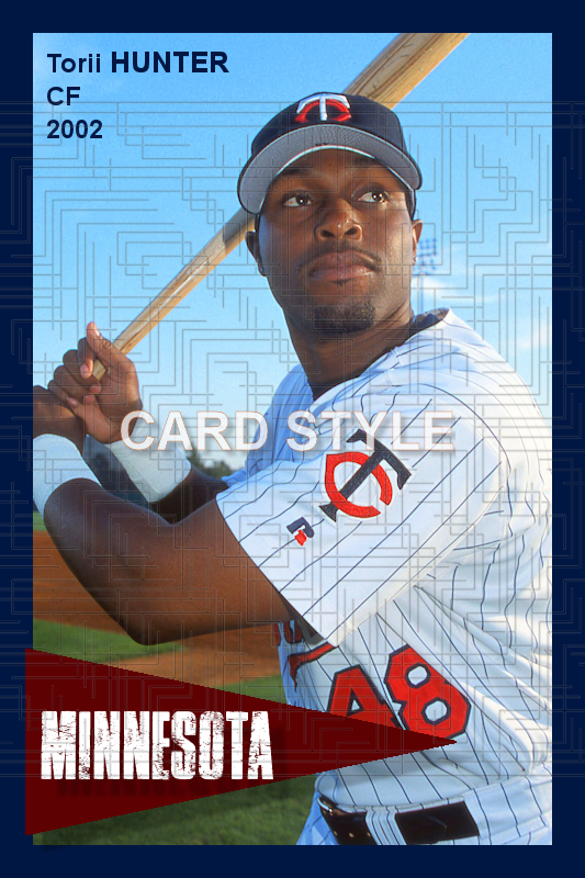 Torii Hunter - 2002 Minnesota Twins - choose a size & style