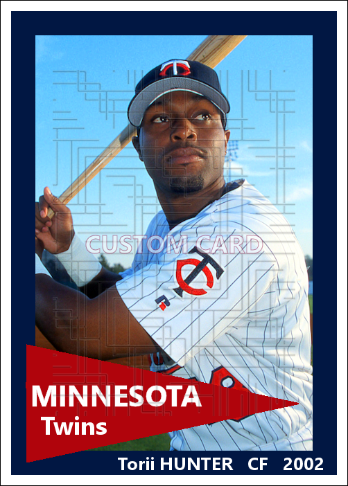 Torii Hunter - 2002 Minnesota Twins - choose a size & style