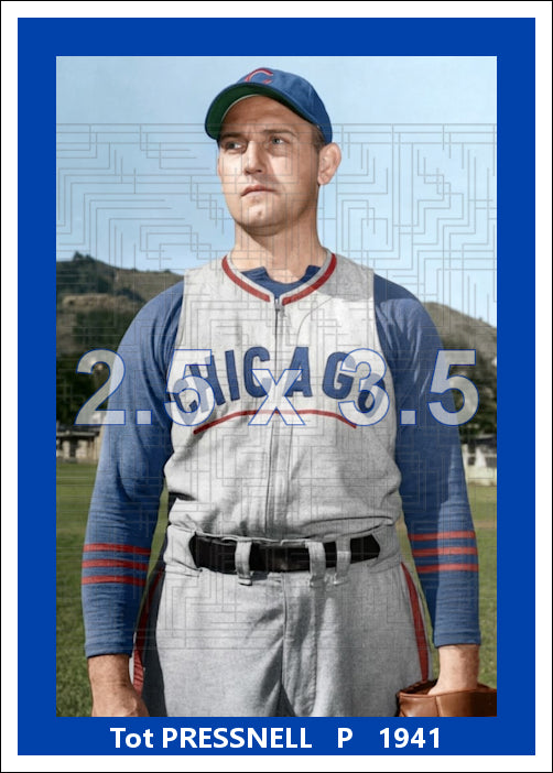Tot Pressnell - 1941 Chicago Cubs - choose a size & style