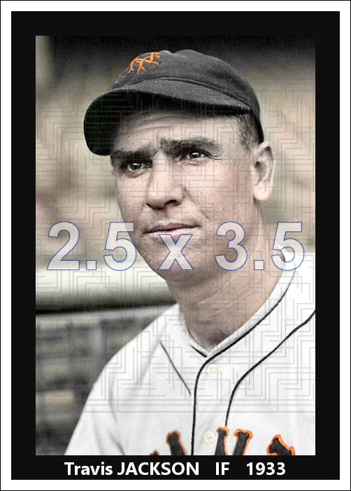 Travis Jackson - 1933 New York Giants - choose a size & style