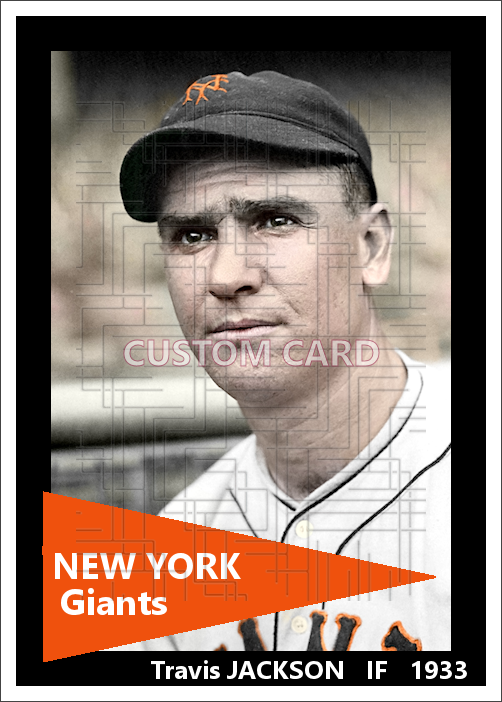 Travis Jackson - 1933 New York Giants - choose a size & style