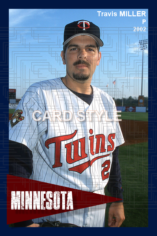 Travis Miller - 2002 Minnesota Twins - choose a size & style