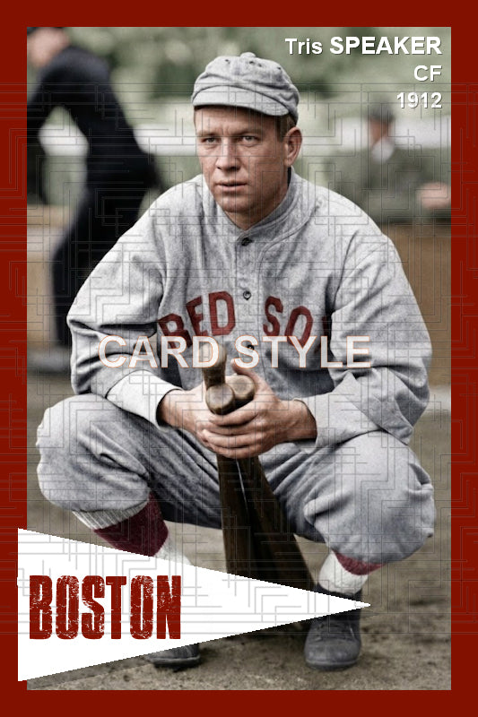 Tris Speaker - 1912 Boston Red Sox - choose a size & style