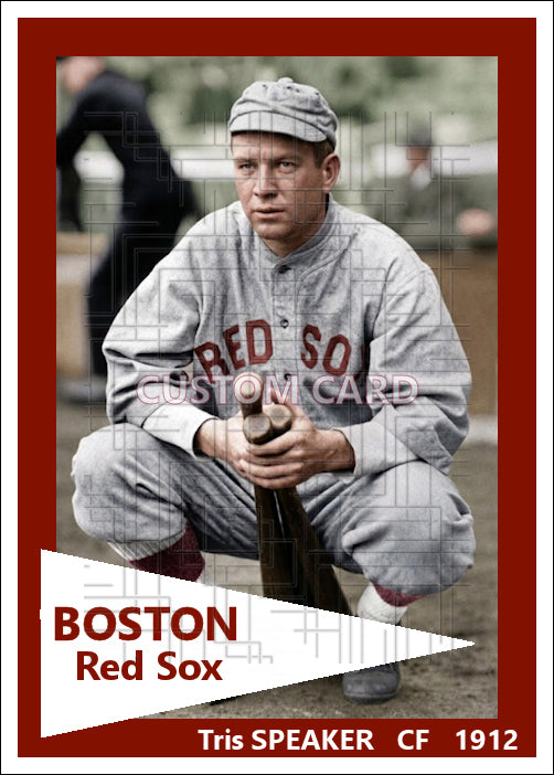 Tris Speaker - 1912 Boston Red Sox - choose a size & style