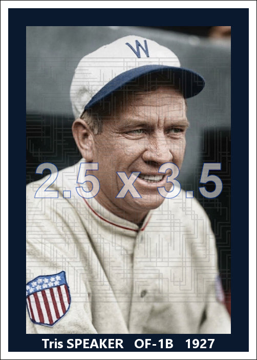Tris Speaker - 1927 Washington Senators - choose a size & style