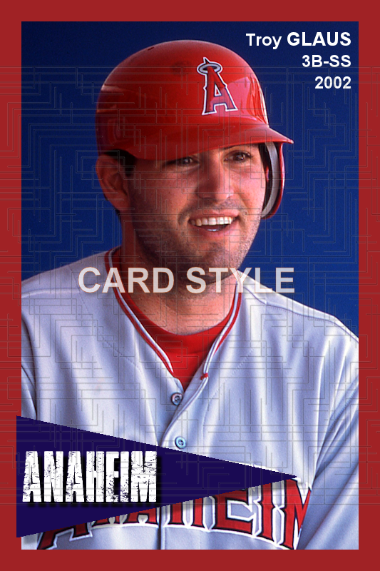 Troy Glaus - 2002 Anaheim Angels - choose a size & style