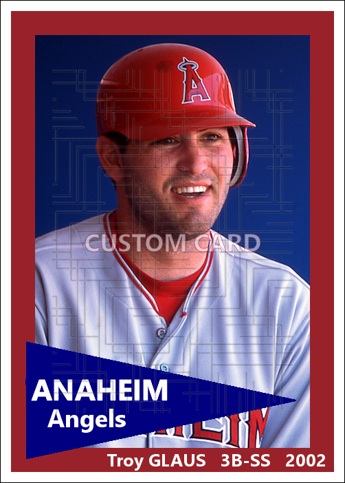 Troy Glaus - 2002 Anaheim Angels - choose a size & style