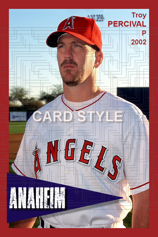 Troy Percival - 2002 Anaheim Angels - choose a size & style