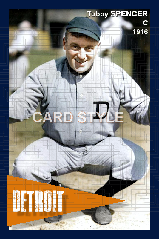 Tubby Spencer - 1916 Detroit Tigers - choose a size & style