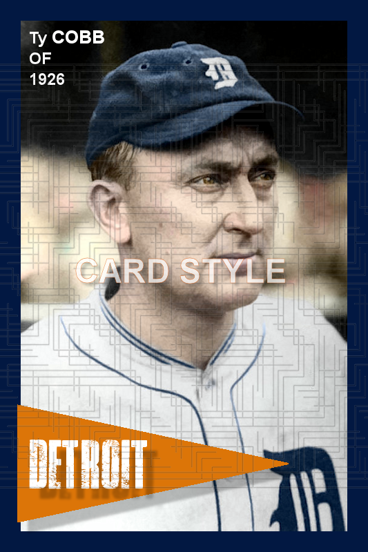 Ty Cobb - 1926 Detroit Tigers - choose a size & style