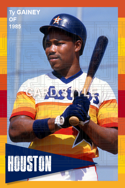Ty Gainey - 1985 Houston Astros - choose a size & style