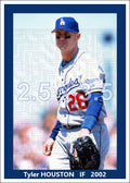 Tyler Houston - 2002 Los Angeles Dodgers - choose a size & style