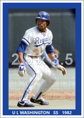 U L Washington - 1982 Kansas City Royals - choose a size & style