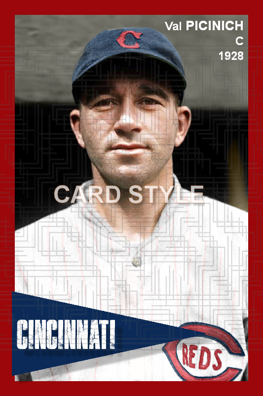 Val Picinich - 1928 Cincinnati Reds - choose a size & style