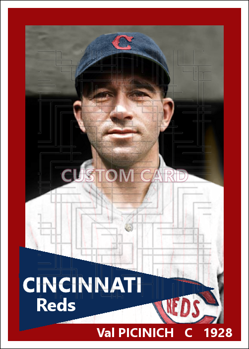 Val Picinich - 1928 Cincinnati Reds - choose a size & style