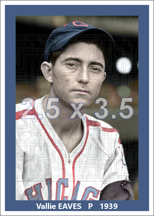 Vallie Eaves - 1939 Chicago White Sox - choose a size & style