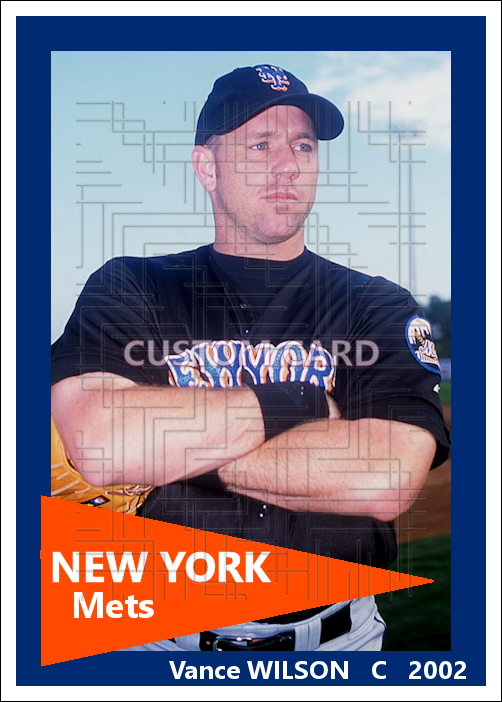 Vance Wilson - 2002 New York Mets - choose a size & style