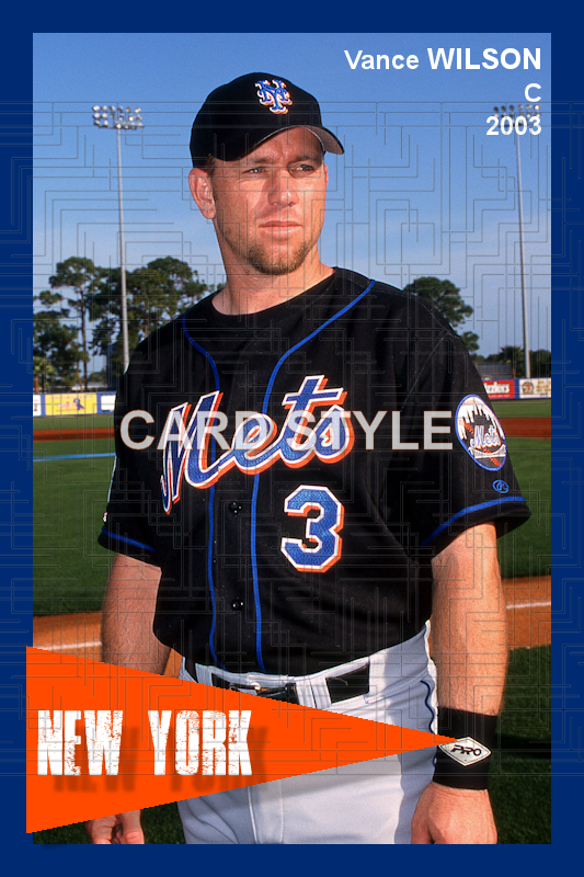 Vance Wilson - 2003 New York Mets - choose a size & style