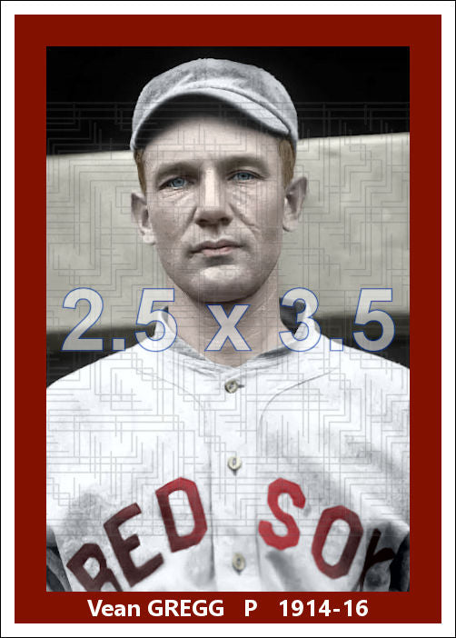 Vean Gregg - 1914-16 Boston Red Sox - choose a size & style