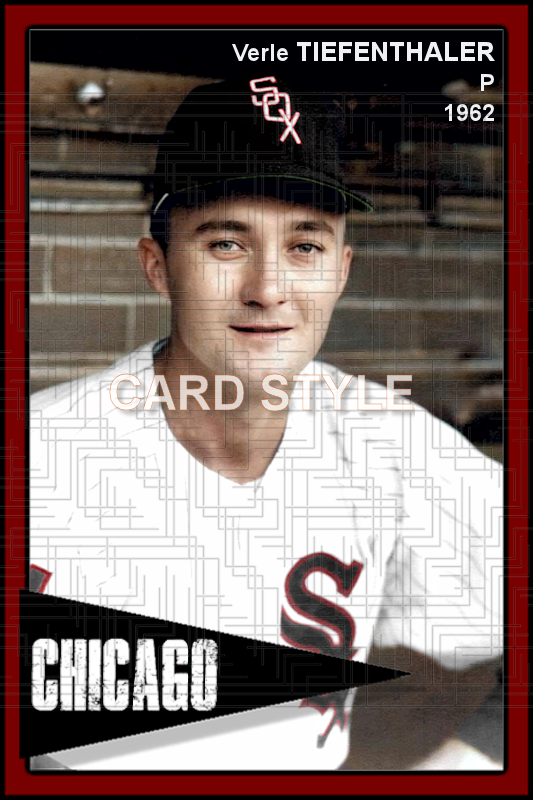 Verle Tiefenthaler - 1962 Chicago White Sox - choose a size & style