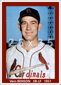 Vern Benson - 1951 St. Louis Cardinals - choose a size & style