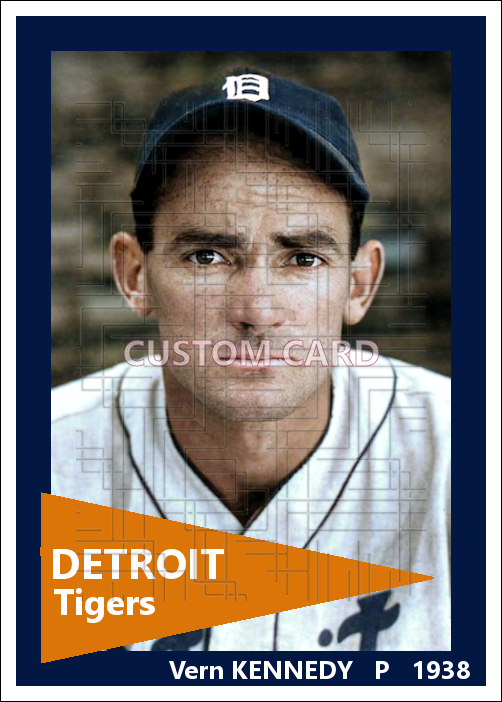Vern Kennedy - 1938 Detroit Tigers - choose a size & style