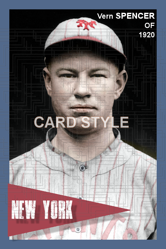 Vern Spencer - 1920 New York Giants - choose a size & style