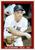 Vern Stephens - 1951 Boston Red Sox - choose a size & style