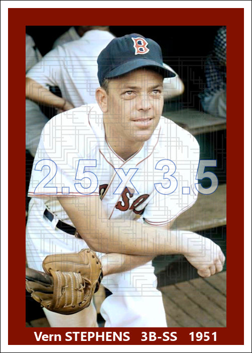 Vern Stephens - 1951 Boston Red Sox - choose a size & style