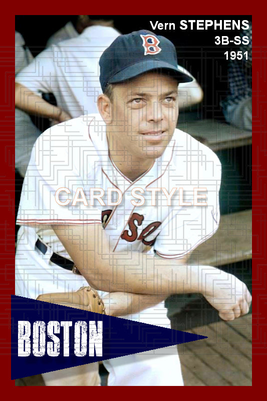 Vern Stephens - 1951 Boston Red Sox - choose a size & style