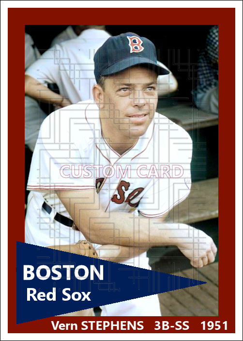 Vern Stephens - 1951 Boston Red Sox - choose a size & style