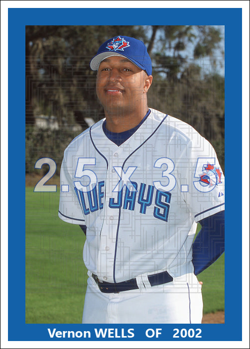 Vernon Wells - 2002 Toronto Blue Jays - pose B - choose a size & style