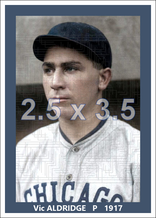 Vic Aldridge - 1917 Chicago Cubs - choose a size & style