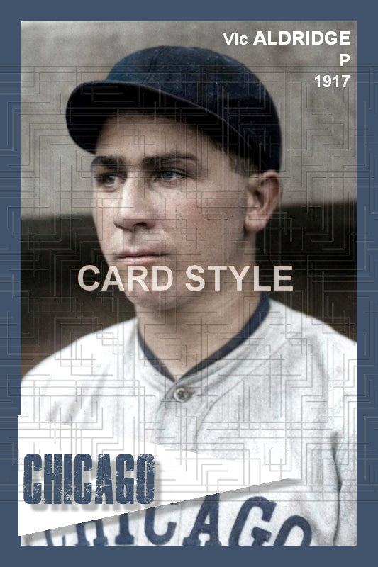 Vic Aldridge - 1917 Chicago Cubs - choose a size & style