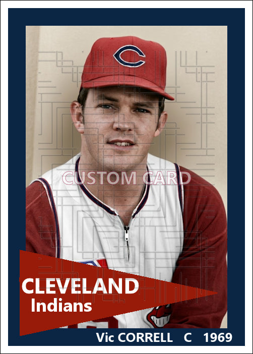 Vic Correll - 1969 Cleveland Indians - choose a size & style