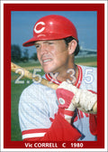 Vic Correll - 1980 Cincinnati Reds - choose a size & style
