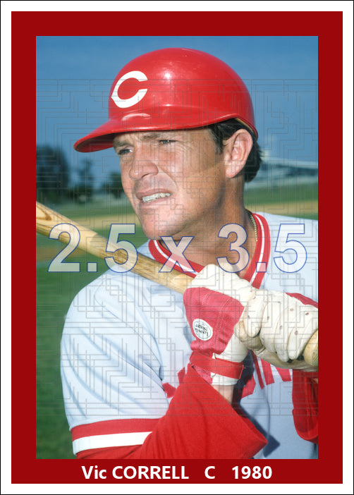 Vic Correll - 1980 Cincinnati Reds - choose a size & style