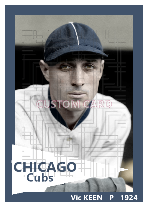 Vic Keen - 1924 Chicago Cubs - choose a size & style