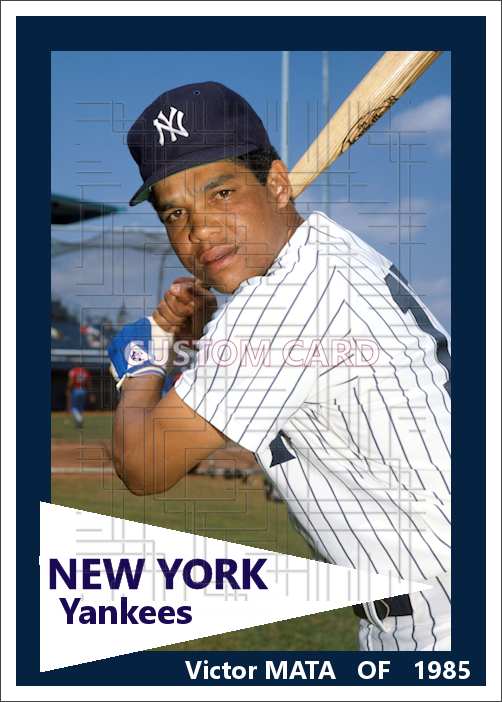 Victor Mata - 1985 New York Yankees - choose a size & style