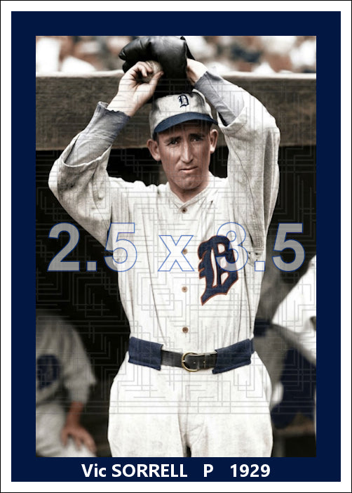 Vic Sorrell - 1929 Detroit Tigers - choose a size & style