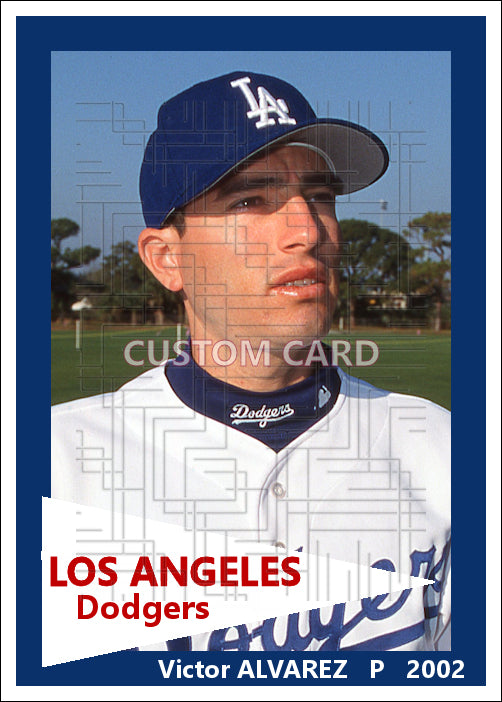 Victor Alvarez - 2002 Los Angeles Dodgers - choose a size & style