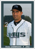 Victor Zambrano - 2002 Tampa Bay Devil Rays - choose a size & style
