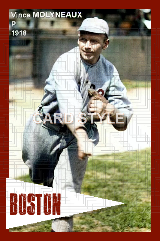 Vince Molyneaux - 1918 Boston Red Sox - choose a size & style
