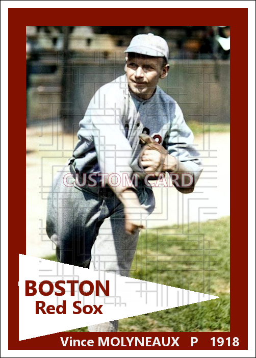 Vince Molyneaux - 1918 Boston Red Sox - choose a size & style
