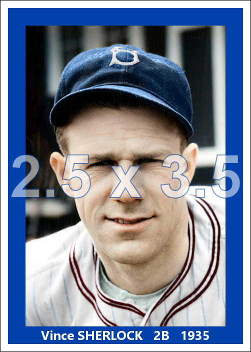Vince Sherlock - 1935 Brooklyn Dodgers - choose a size & style