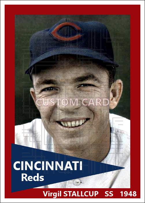 Virgil Stallcup - 1948 Cincinnati Reds - choose a size & style