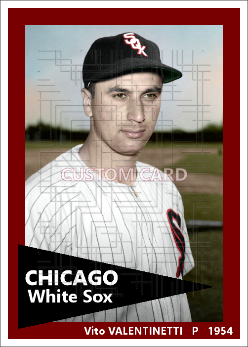 Vito Valentinetti - 1954 Chicago White Sox - choose a size & style