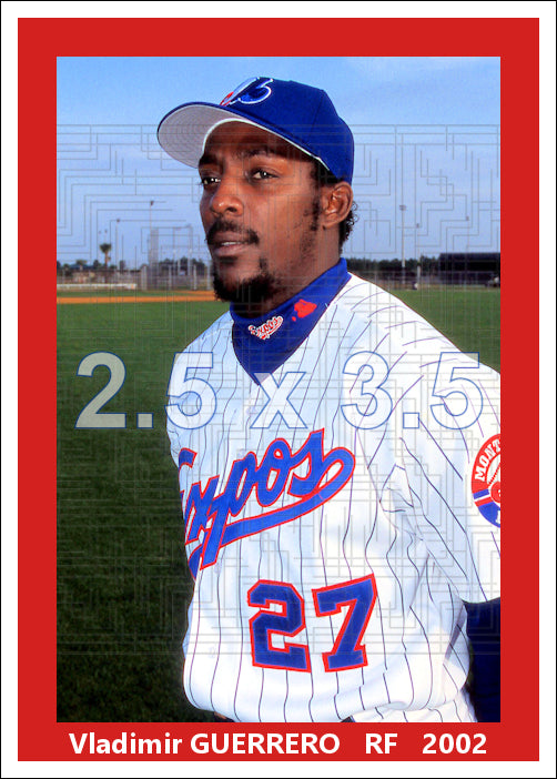 Vladimir Guerrero - 2002 Montreal Expos - choose a size & style