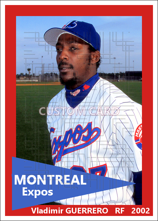 Vladimir Guerrero - 2002 Montreal Expos - choose a size & style
